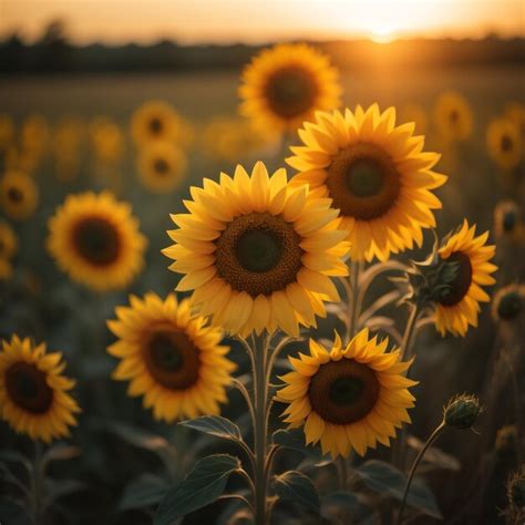 Premium Photo | Yellow sunflowers