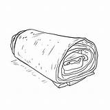 Burrito coloring Page – Coloring Corner sketch template