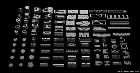 ArtStation - 100 Free Kitbash Parts | Resources