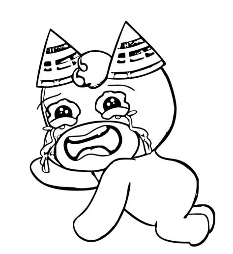 Crying Baby Banban coloring page - Download, Print or Color Online for Free
