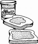 Peanut Butter And Jelly Coloring Page Pages sketch template