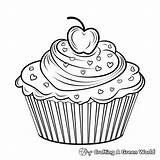 Cupcake Coloring Pages  Free & Printable sketch template