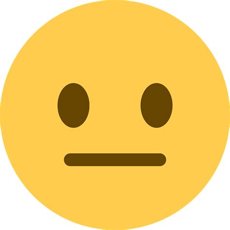 Meh Face Emoji Clipart