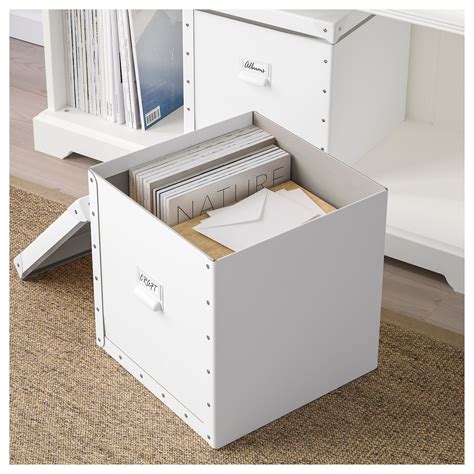 IKEA - FJÄLLA Storage box with lid white in 2020 | Storage boxes with lids, Ikea, Storage