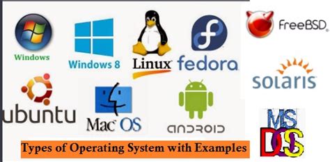 Explain Different Types Of Operating Systems with Examples ~ Perfect Computer Notes