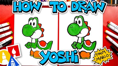 How To Draw Yoshi From Mario - Art For Kids Hub