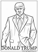 Donald Trump Free Printable Coloring Page  Coloring Pages sketch template