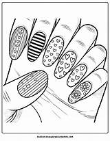 Nail Coloring Kids Pages Alphabet Colouring Letter Finger Printable  sketch template