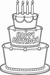 Coloring Pages  Birthday Cake Page sketch template