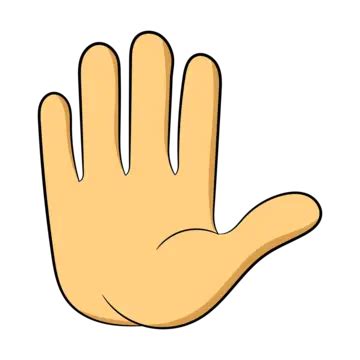 Stop Hand Cartoon PNG Transparent Images Free Download | Vector Files ...