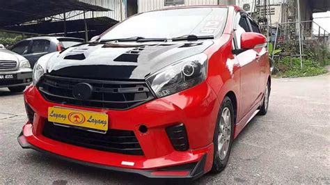 Bodykit Axia Red Modified / Perodua Axia Custom Bodykit Bz Sound Audio ...