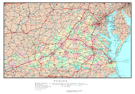 Virginia Map Printable