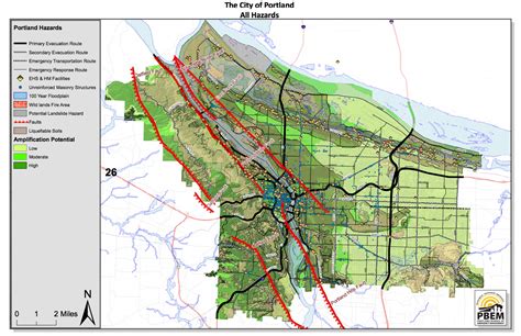 Portland, Oregon "all hazards" map Portland Oregon, Nerdy, Maps, Wings ...