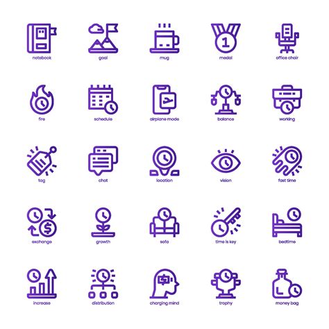 Productivity icon pack for your website, mobile, presentation, and logo ...