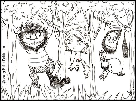 Where The Wild Things Are - Coloring Pages For Kids And For Adults ...