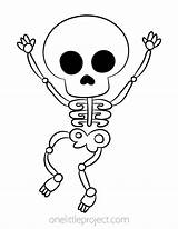 Free Printable Skeleton Halloween Coloring Pages sketch template