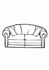 Furniture Coloring Pages sketch template
