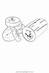 Gurke Komkommer Cucumber Coloring Concombre Pepino Kleurplaat  sketch template