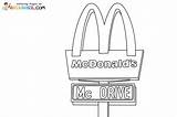 McDonalds Coloring Pages sketch template