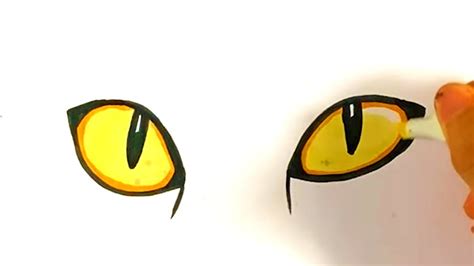 EASY How to Draw CAT EYES - YouTube