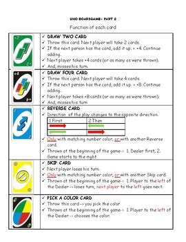 Instructions For Uno Card Game Printable