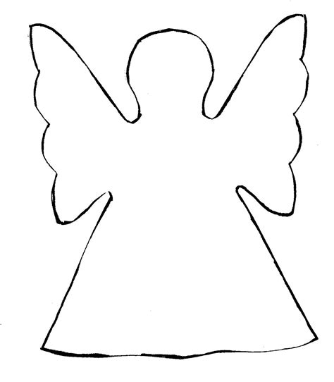 Free Angel Outline Drawing, Download Free Angel Outline Drawing png ...