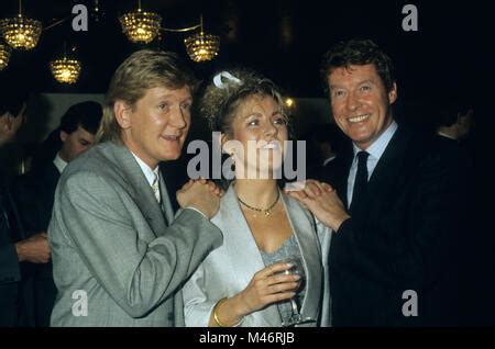 Mike Smith, Sarah Greene and Michael Crawford at Variety Club awards ...