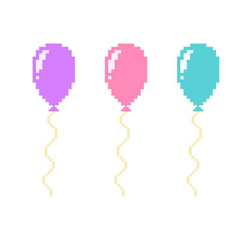 Balloon pixel art, Pixel colorful balloon, Air balloon pixel art icon vector 8 bit 25442348 ...