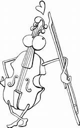 Violin coloring Pages For Kids Printable music book sketch template