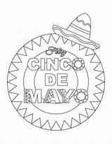 Coloring Mayo Cinco Pages Kids Jalapeno Drawing Spanish Printable  sketch template