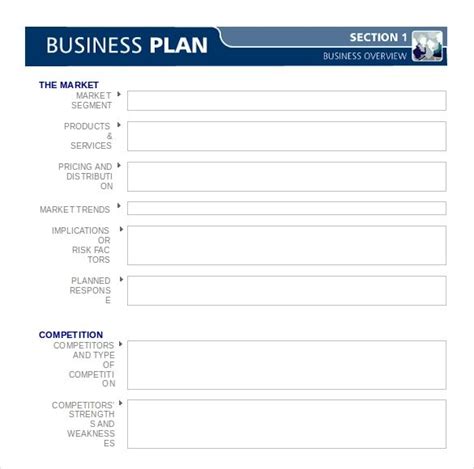 15+ Free Business Plan Templates | MS Word & PDF Samples | Business plan template word, One page ...