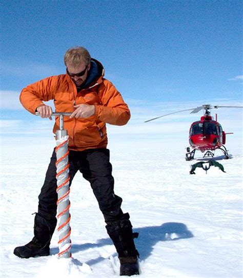 Jason Box drilling for core samples Greenland Ice Sheet, About Climate ...