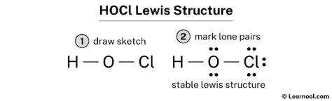 HOCl Lewis structure - Learnool