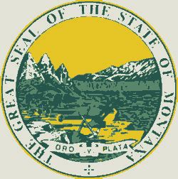 Montana State Seal - Great Seal of the State of Montana (With images ...