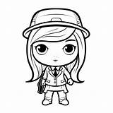 Cool Secret Agent Coloring Page  sketch template