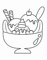 Ice Cream Sundae Coloring Sheet Coloring Pages sketch template