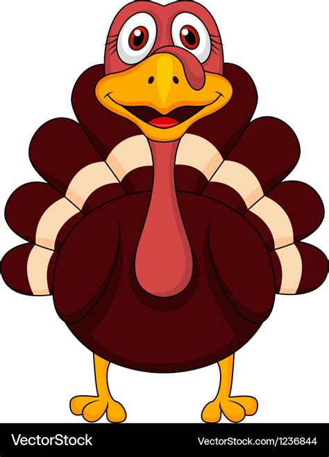 Turkey cartoon Royalty Free Vector Image - VectorStock