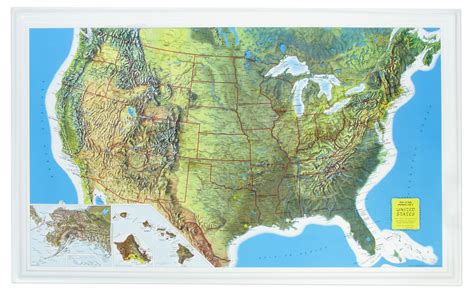 Usa Terrain Map