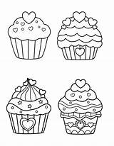 Printable Cupcakes  Free Templates sketch template