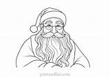 Free Santa Coloring Page  Printable Claus Sheet sketch template