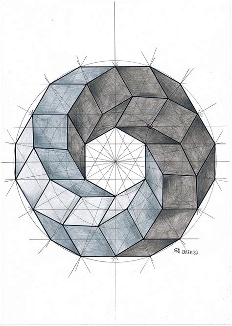 #polyhedra #solid #torus #geometry #symmetry #pattern #handmade #Escher ...