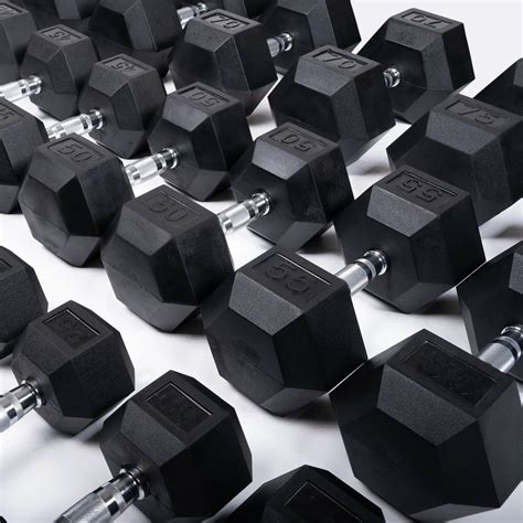 Rubber Hex Dumbbell Set + Racks | 5-75lb – Northern Fitness