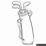 Golf Club Bag Coloring Page  Easy Drawing Guides sketch template