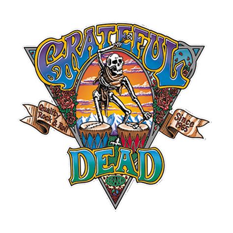 Grateful Dead Dead Brand Sticker Liquid Blue