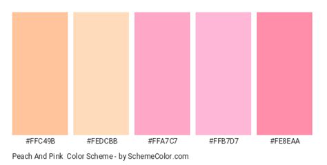 Peach And Pink Color Scheme » Peach » SchemeColor.com