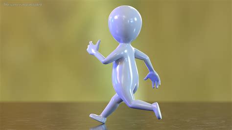 Running Stickman 3D Model - TurboSquid 1894127