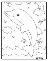 Dolphin Coloring Pages Free PDF Printables  Simply Love sketch template