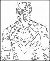 Black Panther Coloring Page sketch template