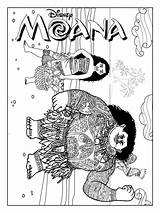 Moana 23 coloring Page sketch template