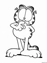 Cool Garfield Coloring Page » Turkau sketch template